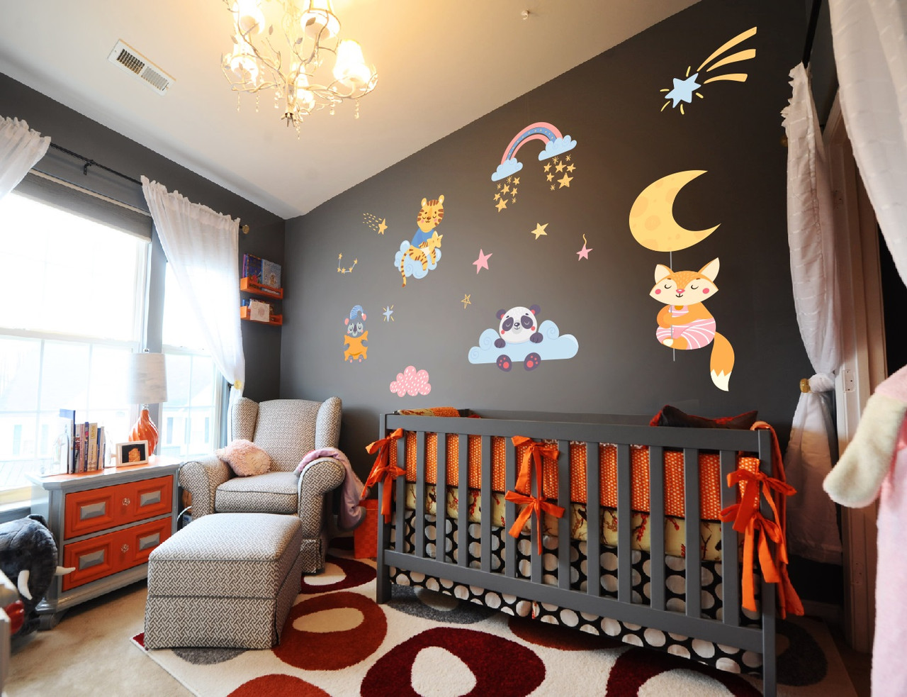 Комплект наклеек в детскую спальню "Сладкий сон"