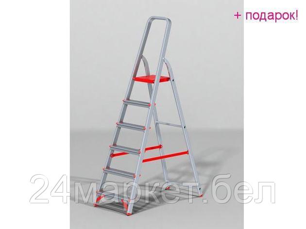 Новая Высота Россия Лестница-стремянка алюм. проф. 125 см 6 ступ. 5,2кг NV300 Новая Высота (макс. нагрузка, фото 2
