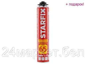 Пена монтажная профессиональная STARFIX Foam Pro 65 (900мл) (Выход пены до 65 литров)