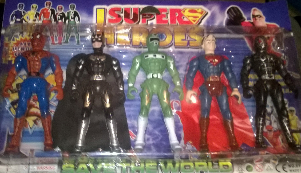 Герои, набор супергероев, на листе - фото 1 - id-p7145740