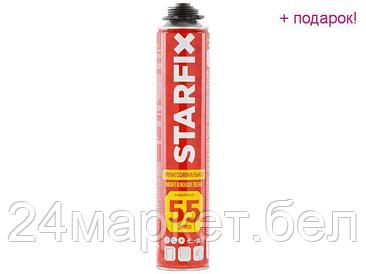 Пена монтажная профессиональная всесезонная STARFIX Gunfoam (850мл) (Выход пены до 55 литров)