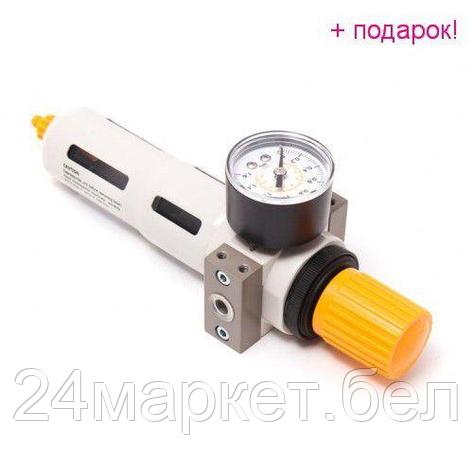 Partner Фильтр-регулятор с индикатором давления для пневмосистемы 1/8" (пропускная способность:800 л/мин,, фото 2