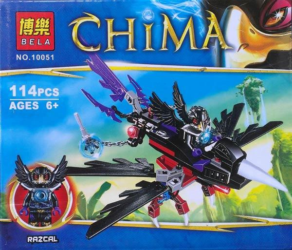 Конструктор BELA Legends of Chima (чима) 10051 Планер ворона Разкала, фото 1