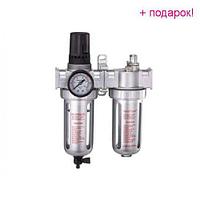 M7 Блок подготовки воздуха (фильтр + регулятор + маслодобавитель) 1/4" Пропускная способность 750 л/мин M7