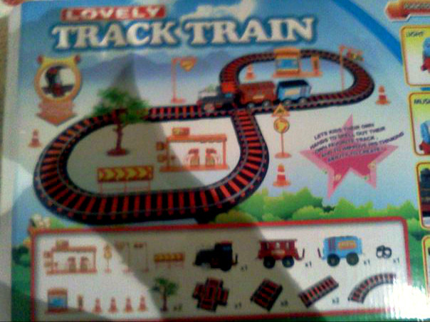 Железная дорога детская паровозик Томас чагинтон свет+звук - фото 2 - id-p7146432