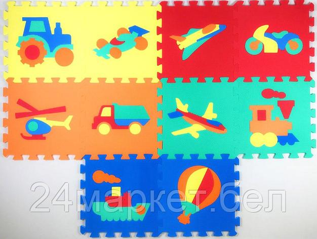 КОВРИКИ-ПАЗЛЫ С МАШИНКАМИ 10 элементов, МАЛАЙЗИЯ SUNTA TOYS 1025, фото 2