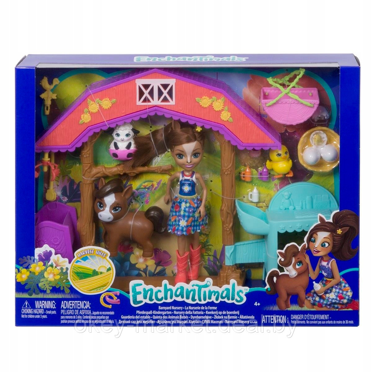 Игровой набор Mattel Enchantimals Звериная ферма с куклой Хейди Хорс - фото 1 - id-p117735979