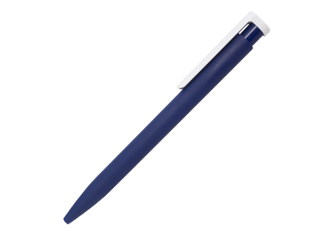 Ручка шариковая Stanley, пластик, софт тач, синий/белый