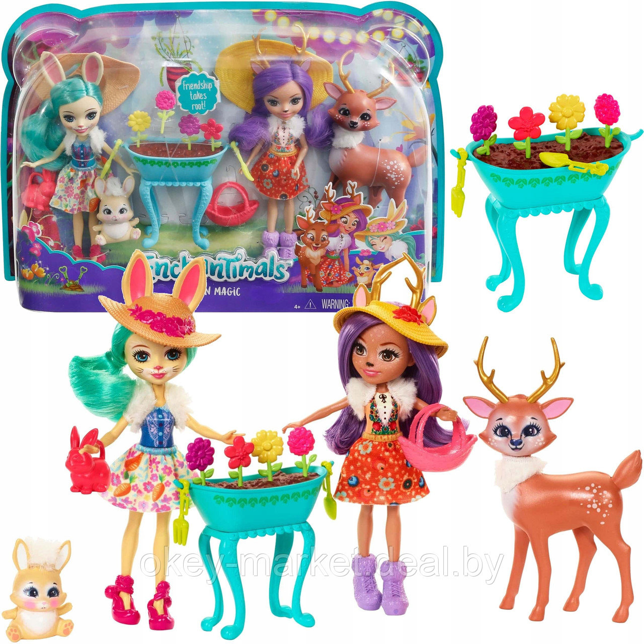 Игровой набор Mattel Enchantimals из двух кукол с любимыми зверюшками - фото 4 - id-p117736112