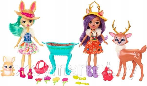 Игровой набор Mattel Enchantimals из двух кукол с любимыми зверюшками, фото 3