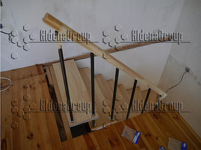 Модульная лестница (черный каркас, сосна не крашеная) 9