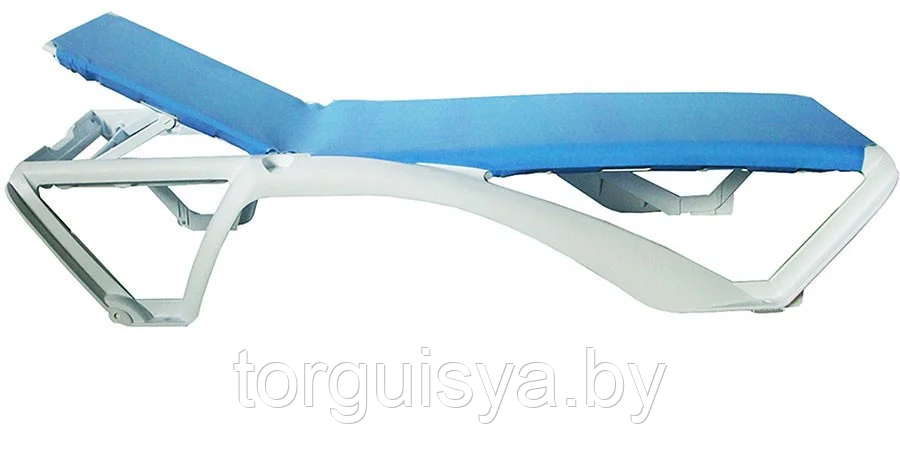 Шезлонг ACQUA SUN LOUNGER WHITE/BLUE 2x