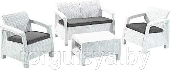 Набор уличной мебели CORFU II SET, белый, фото 2