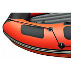 Надувная лодка Roger ЗЕФИР 3300 НДНД Красный с чёрным, фото 6