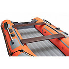 Надувная лодка Roger ЗЕФИР 3300 НДНД Оранжевый с тёмно-серым, фото 6