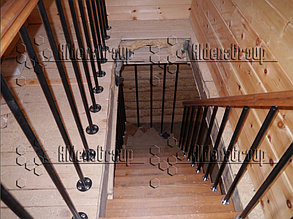 Модульная лестница (каркас золото, сосна не крашеная) 6