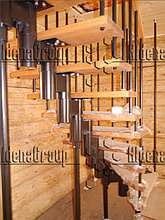 Модульная лестница (каркас золото, сосна не крашеная) 19