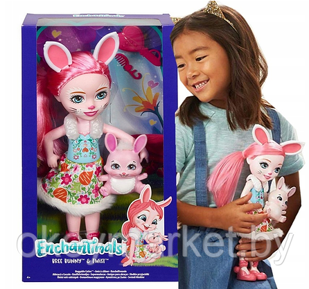 Игровой набор Mattel Enchantimals Большая кукла с любимой зверюшкой, фото 3
