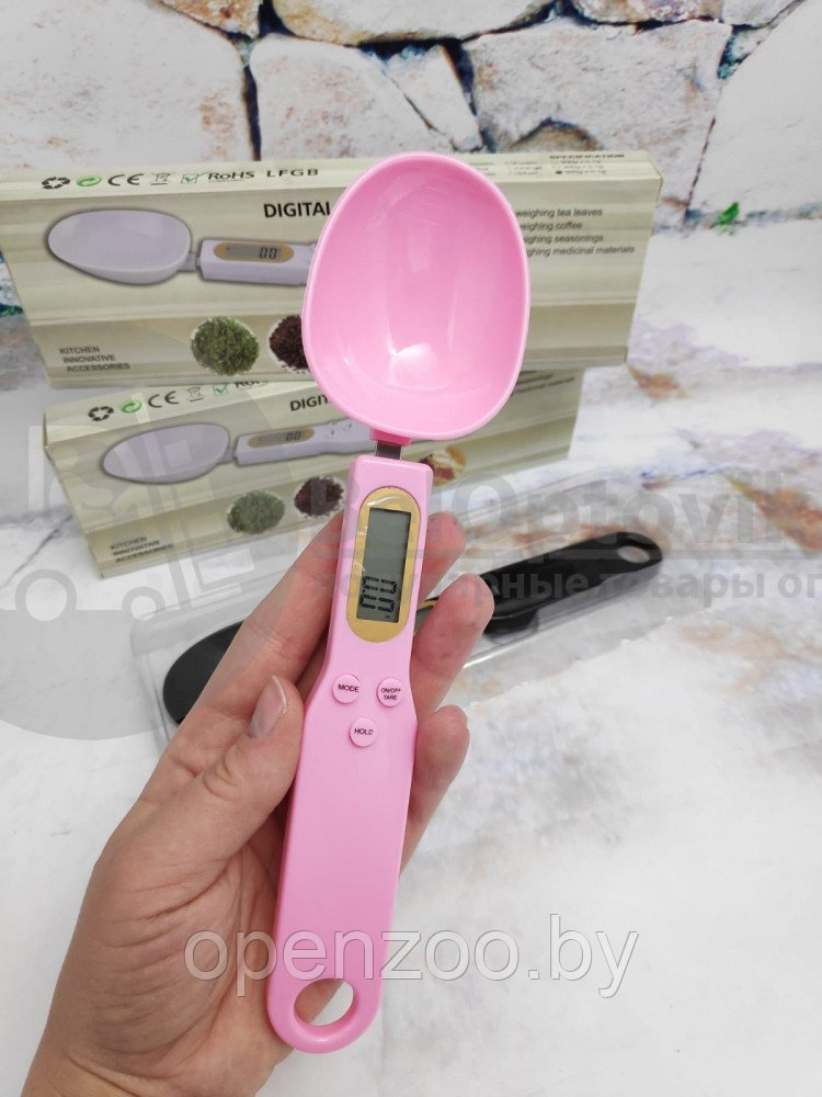 Электронная мерная ложка-весы Digital Spoon Scale 500g х 0,1g Розовая - фото 3 - id-p117749094