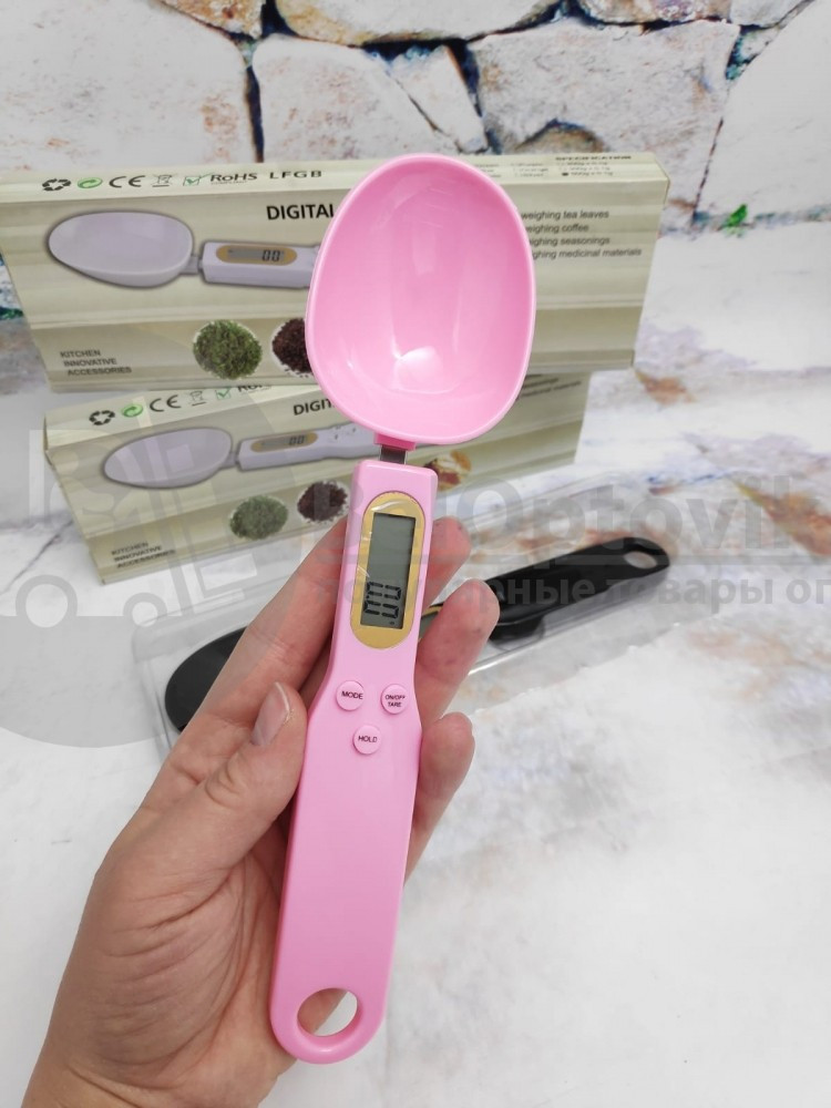 Электронная мерная ложка-весы Digital Spoon Scale 500g х 0,1g Розовая - фото 3 - id-p117749462