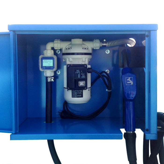 Комплект раздаточный для карбамида (AdBlue) в металлическом шкафу с замком SUZZARA BLUE BOX PIUSI
