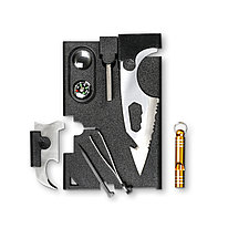 Нож-карточка - набор мультифункциональный, 16 функций, Smartbuy tools (SBT-PS-10) (набор выживальщик)