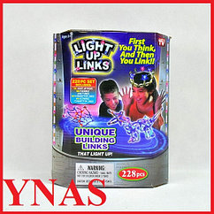 Детский конструктор Светящийся Light up links 228 деталей, детский игровой набор для детей