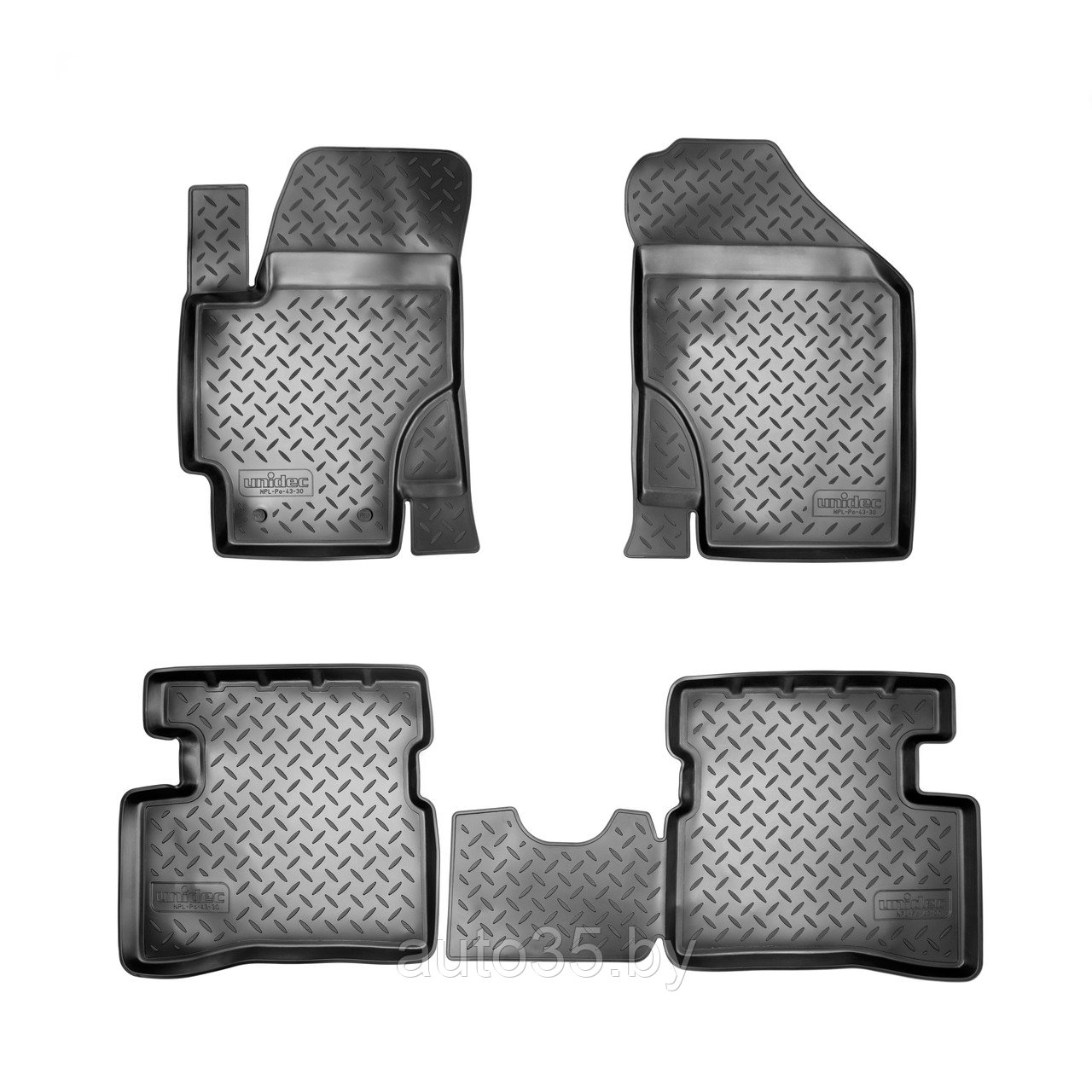 Коврики салонные для Kia Rio (2005-2010) (DE)