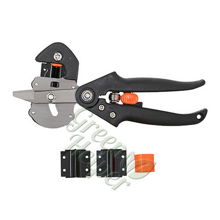 Секатор прививочный Grafting Tool с тремя сменными лезвиями с U, V и Ω формой, фото 2