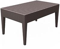 Столик журнальный прямоугольный CENTRAL TABLE IPANEMA 92x53 коричневый (MIAMI RATTAN)