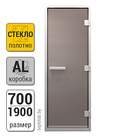 Дверь для хамама стеклянная DoorWood, сатин, 700x1900