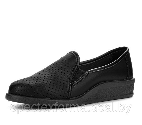 Туфли женские черные, с перфорацией, Молдова - фото 1 - id-p117809791