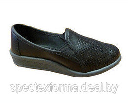Туфли женские черные, с перфорацией, Молдова - фото 3 - id-p117809791