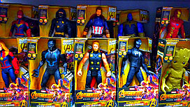Фигурки Мстителей супергерои (Тор, Халк, Капитан Америка, Железный Человек, черный человек паук  и др.)