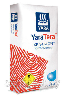 Удобрение Кристалон красный Яра Kristalon Yara 12-12-36, 25 кг