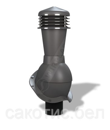 Вентиляционный выход Wirovent Perfekta К48 110 мм для металлочерепицы (RAL 7024), фото 2