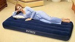 INTEX 68757 Надувная кровать — матрац 99х191х22см Twin Downy Royal Blue