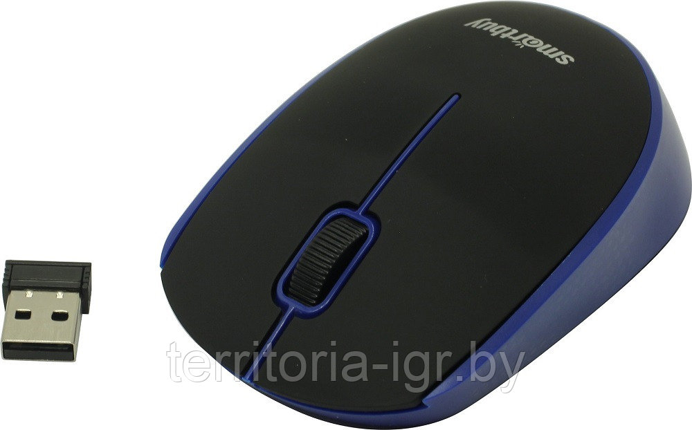 Беспроводная мышь SBM-368AG-KB ONE черно-синий Smartbuy - фото 3 - id-p117824078