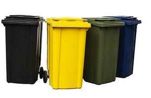 Мусорный контейнер 240 л, литров (зеленый, синий, серый, красный, желтый, коричневый) Германия, фото 2