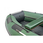 Надувная лодка Roger ЗЕФИР 3700 НДНД Зелёный с чёрным, фото 3