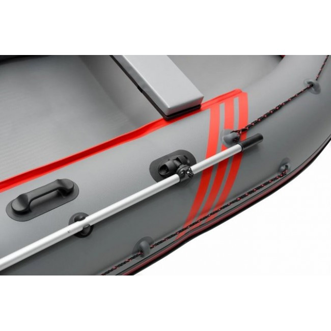 Надувная лодка Roger ЗЕФИР 4000 НДНД Серый с красным - фото 9 - id-p117830408
