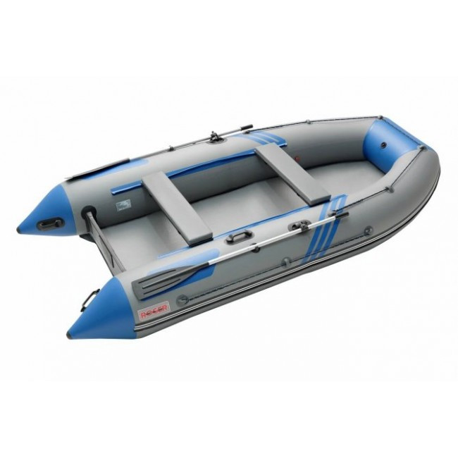 Надувная лодка Roger ЗЕФИР 4000 НДНД Серый с синим