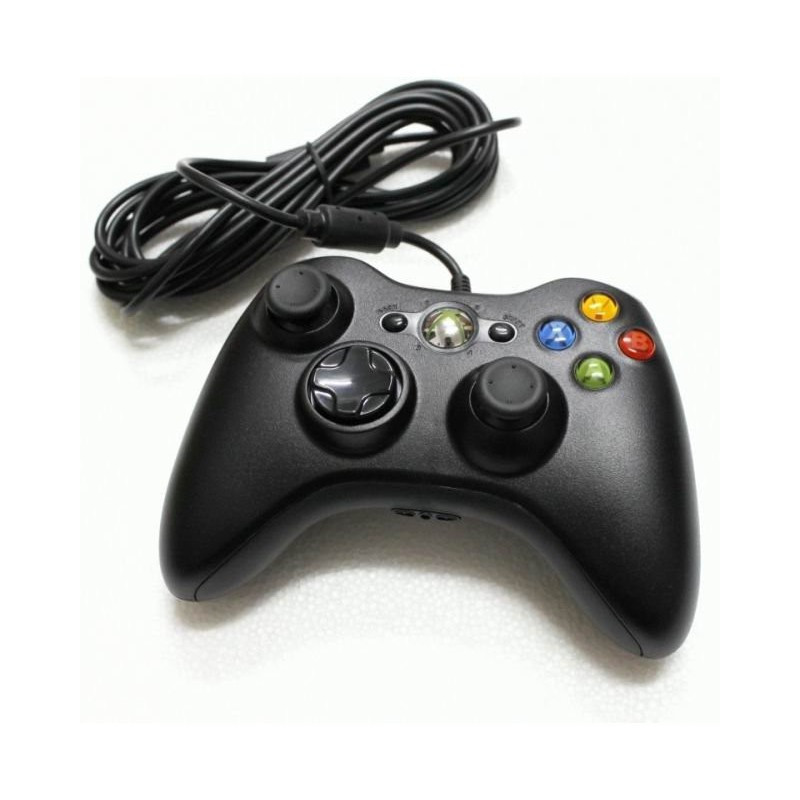 Джойстик геймпад Xbox 360 проводной белый, черный - фото 2 - id-p117833793
