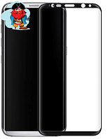 Защитное стекло для Samsung Galaxy S9+ (G965F) 5D (полная проклейка) цвет: черный