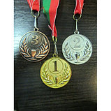 Медаль 4.5 см с ленточкой  арт.4,5СН  ( 1 место ), фото 4