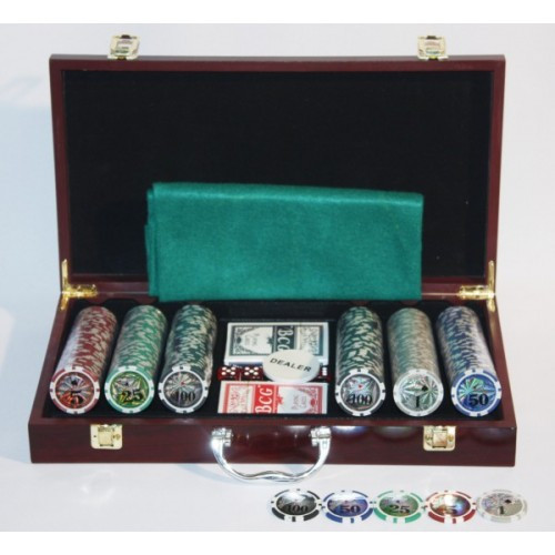 Покер в чемодане на 300 фишек с номиналом , арт.6643-B1 - фото 1 - id-p7130631
