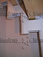 Модульная лестница (белый каркас, сосна не крашеная) 15