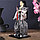 Кукла коллекционная "Самурай в сером кимоно с мечом" 30х12,5х12,5 см, фото 2