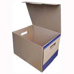 Коробка архивная (324х245х235), бурый с откидной крышкой