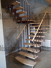 Модульная лестница (коричневый каркас, сосна не крашеная) 16